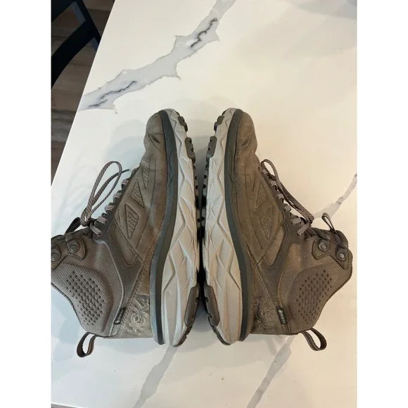 Hoka One One Challenger Mid Gore-Tex Hiking Boots Brown Women 10 Gorpecore Trail - Picture 10 of 11